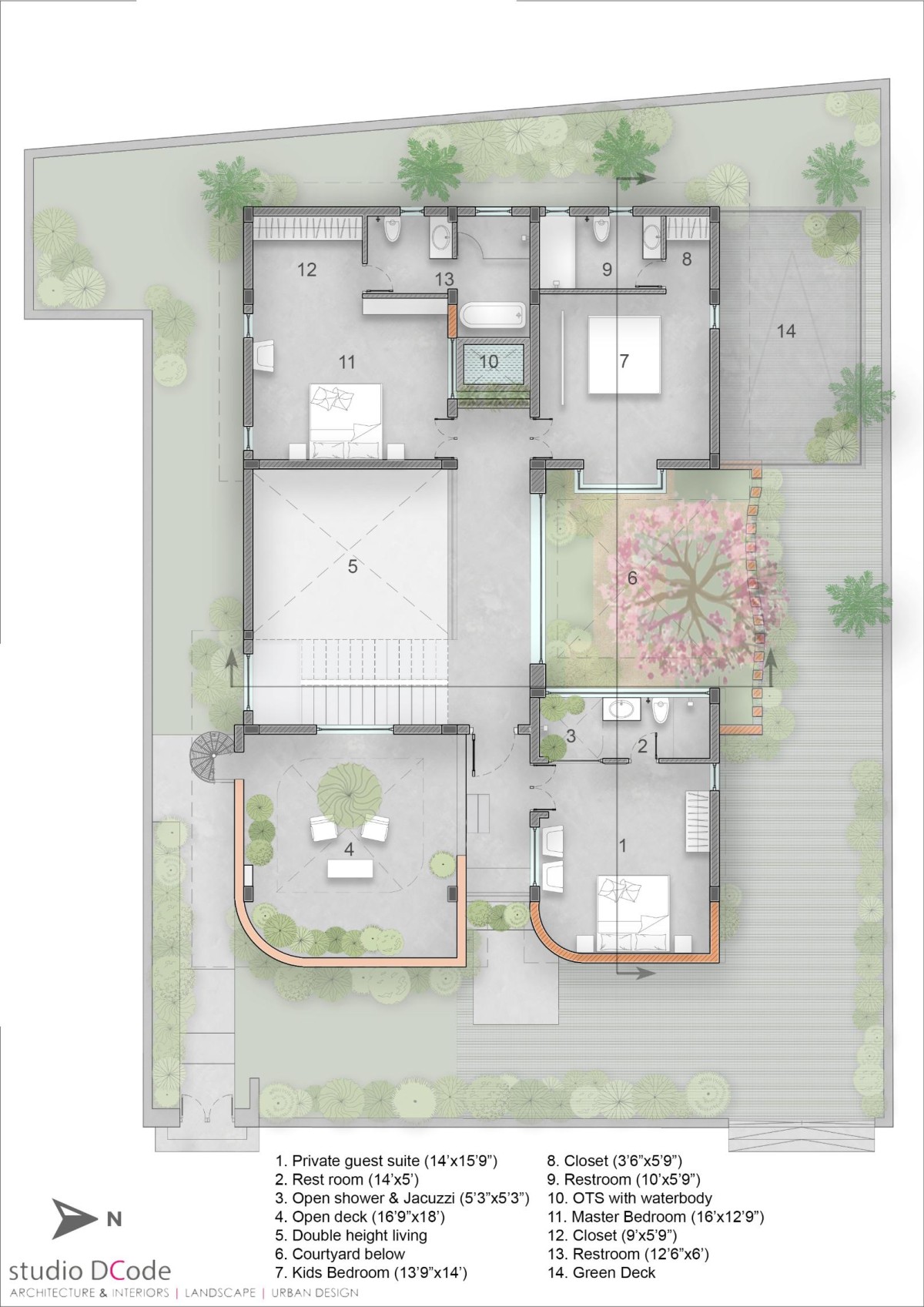 First Floor Plan of Alai by Studio Dcode