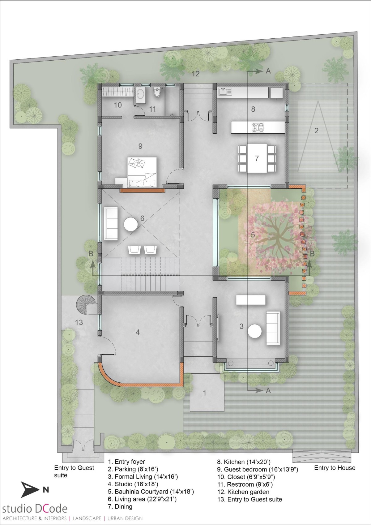 Ground Floor Plan of Alai by Studio Dcode