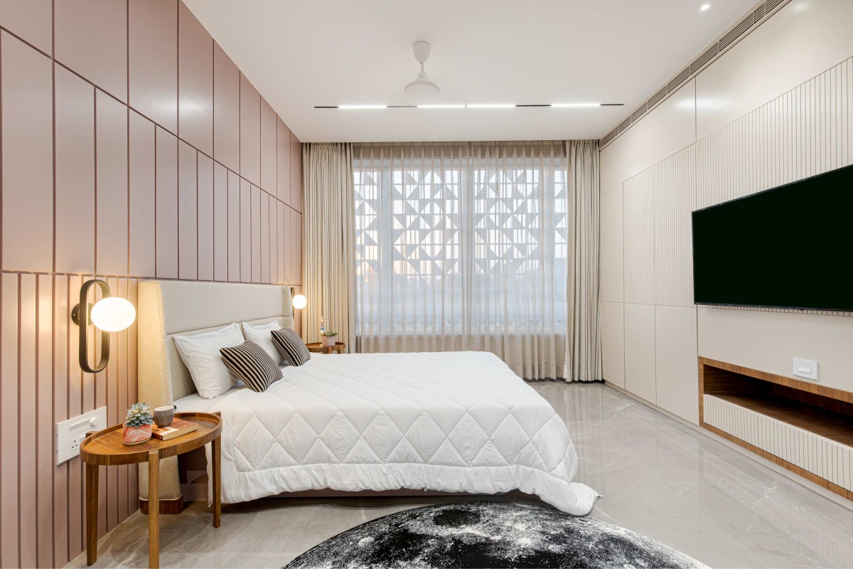 Bedroom 2 of Linear House by Illusion Design Studio