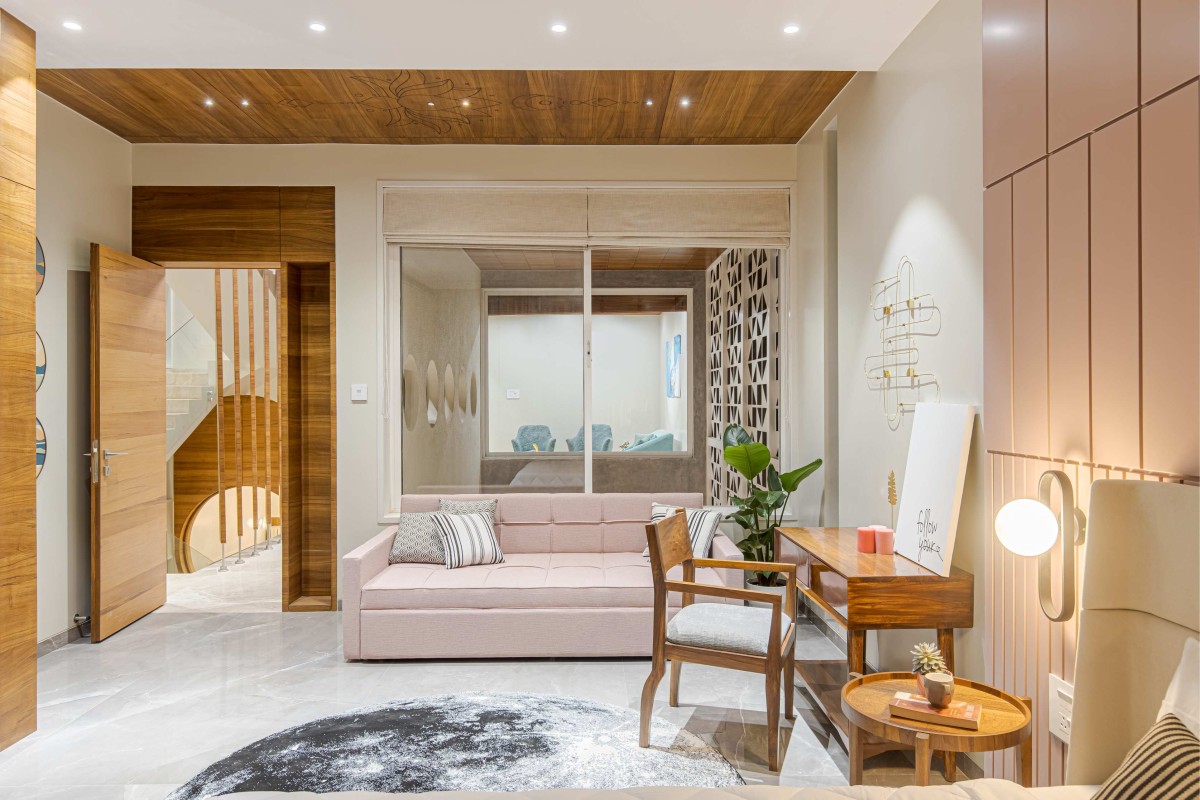 Bedroom 2 of Linear House by Illusion Design Studio