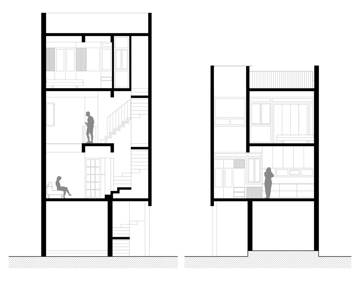 Section 3 of Compact House by Rahul Pudale Design