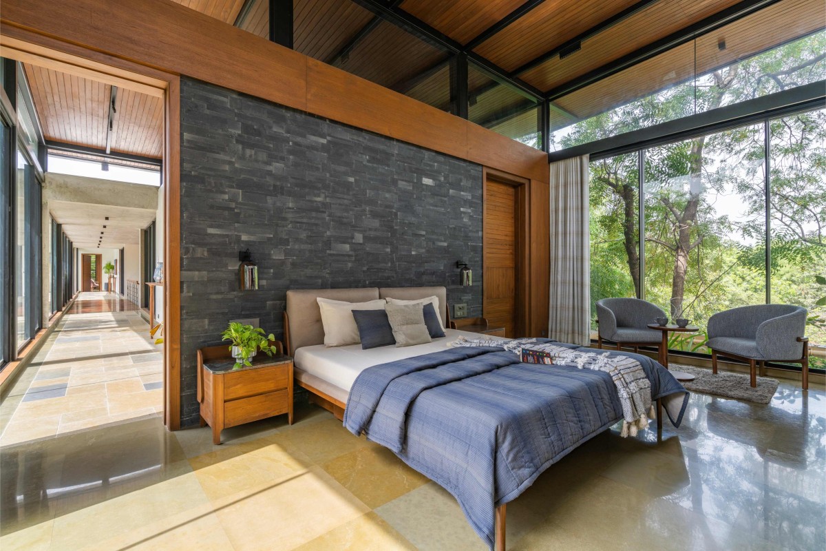Son's Bedroom of Kalrav Villa by VPA Architects
