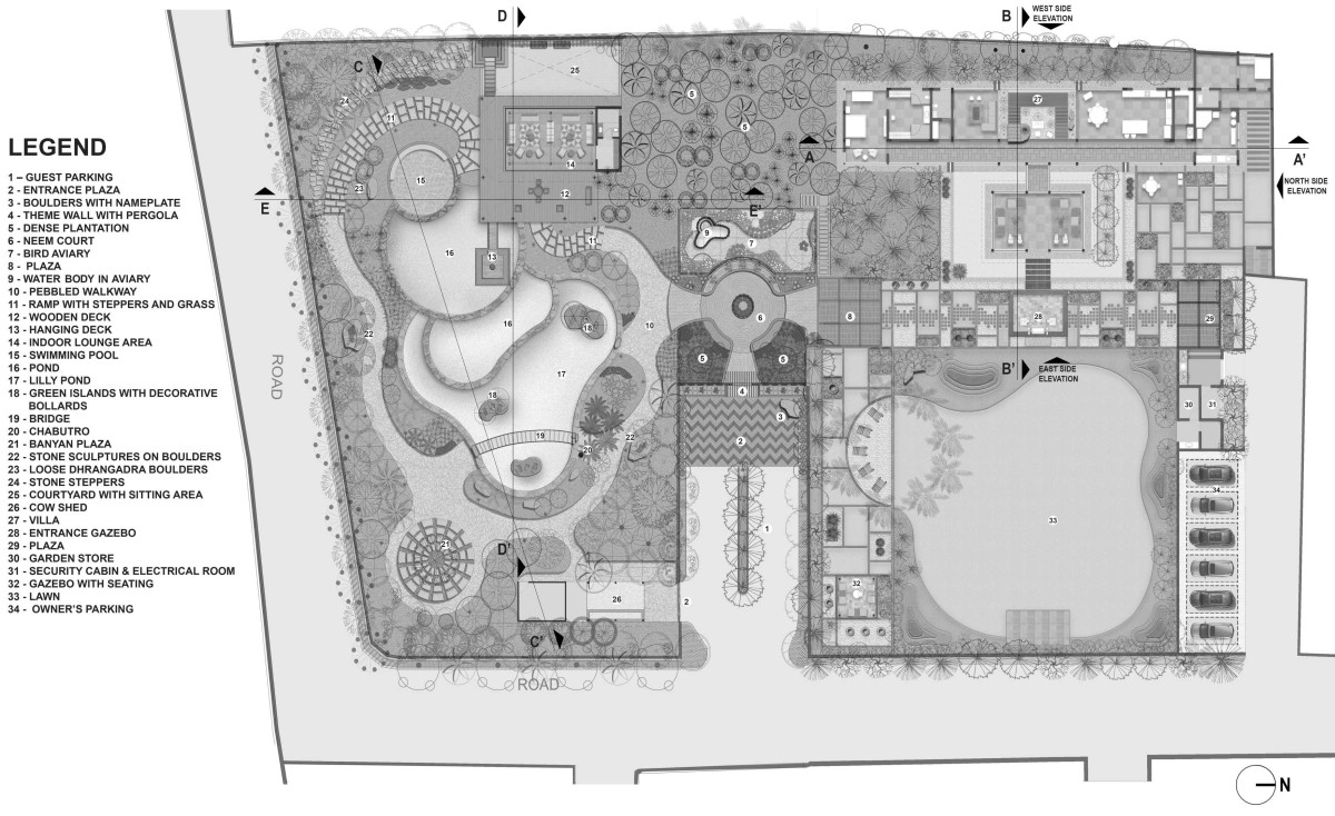 Master Plan of Kalrav Villa by VPA Architects