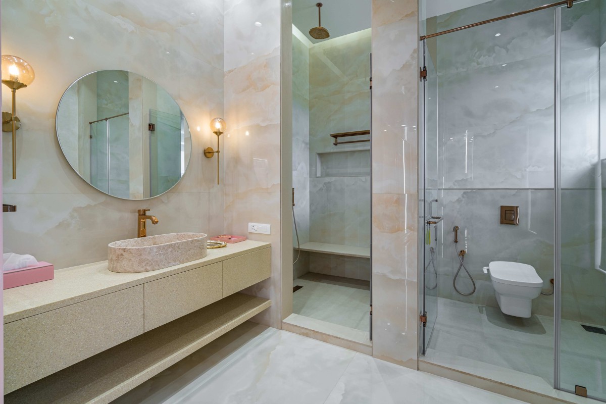 Toilet and Bathroom of Sri Sri Villa by Ace Associates