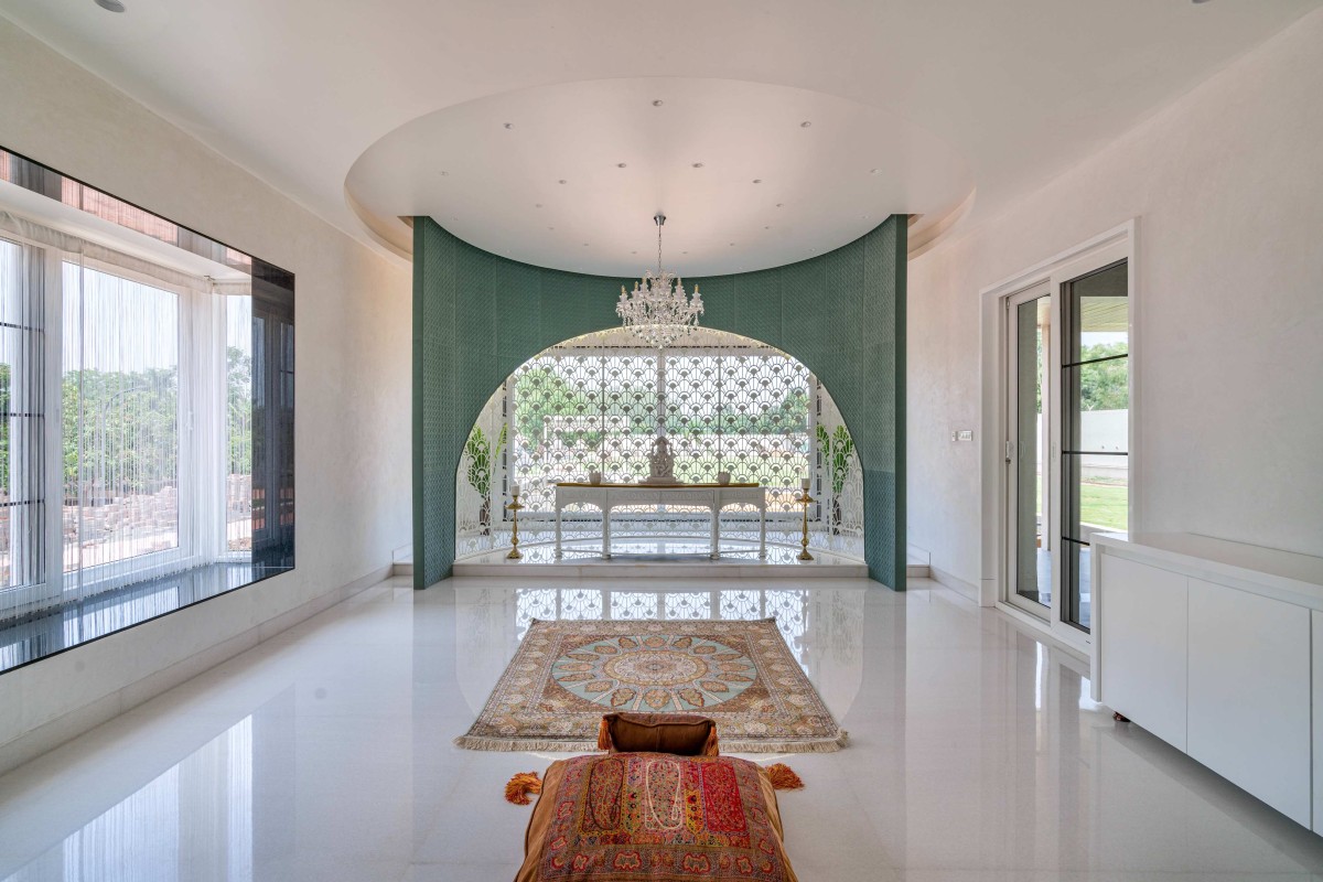 Pooja room of Sri Sri Villa by Ace Associates