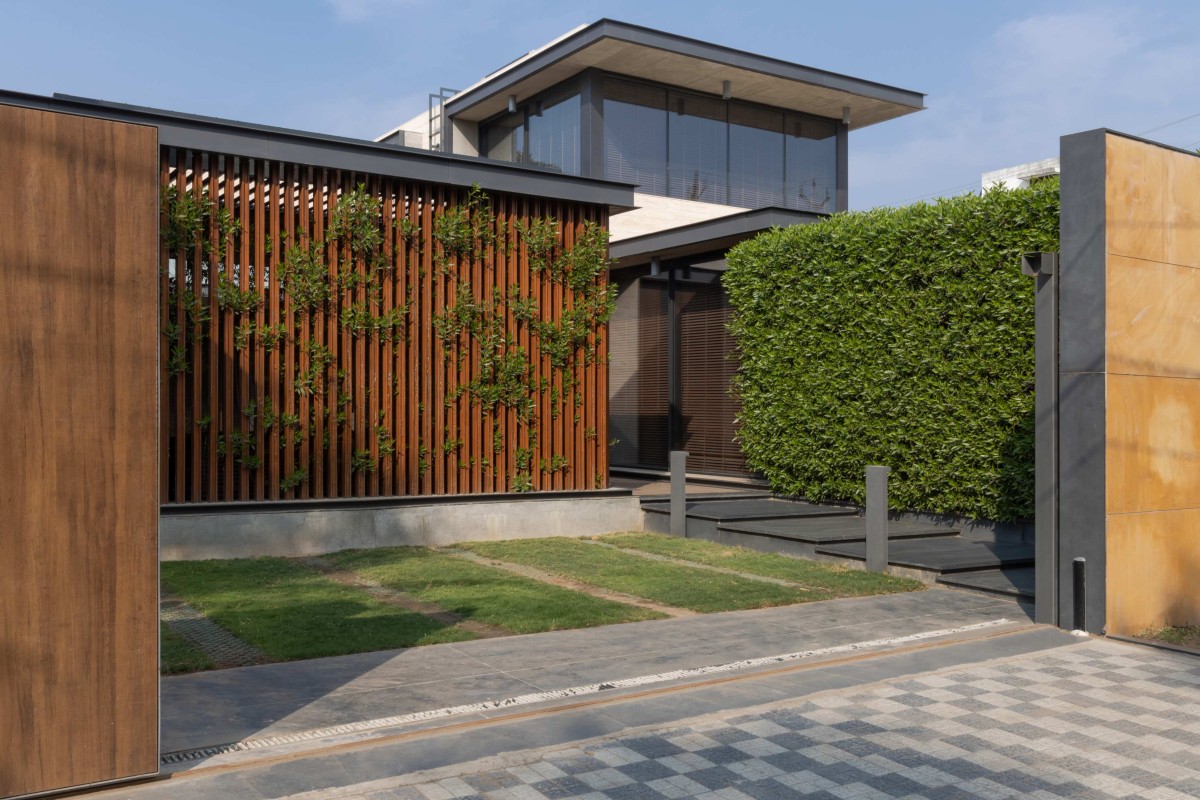 Exterior view of The Annexe at Anand by INI Design Studio