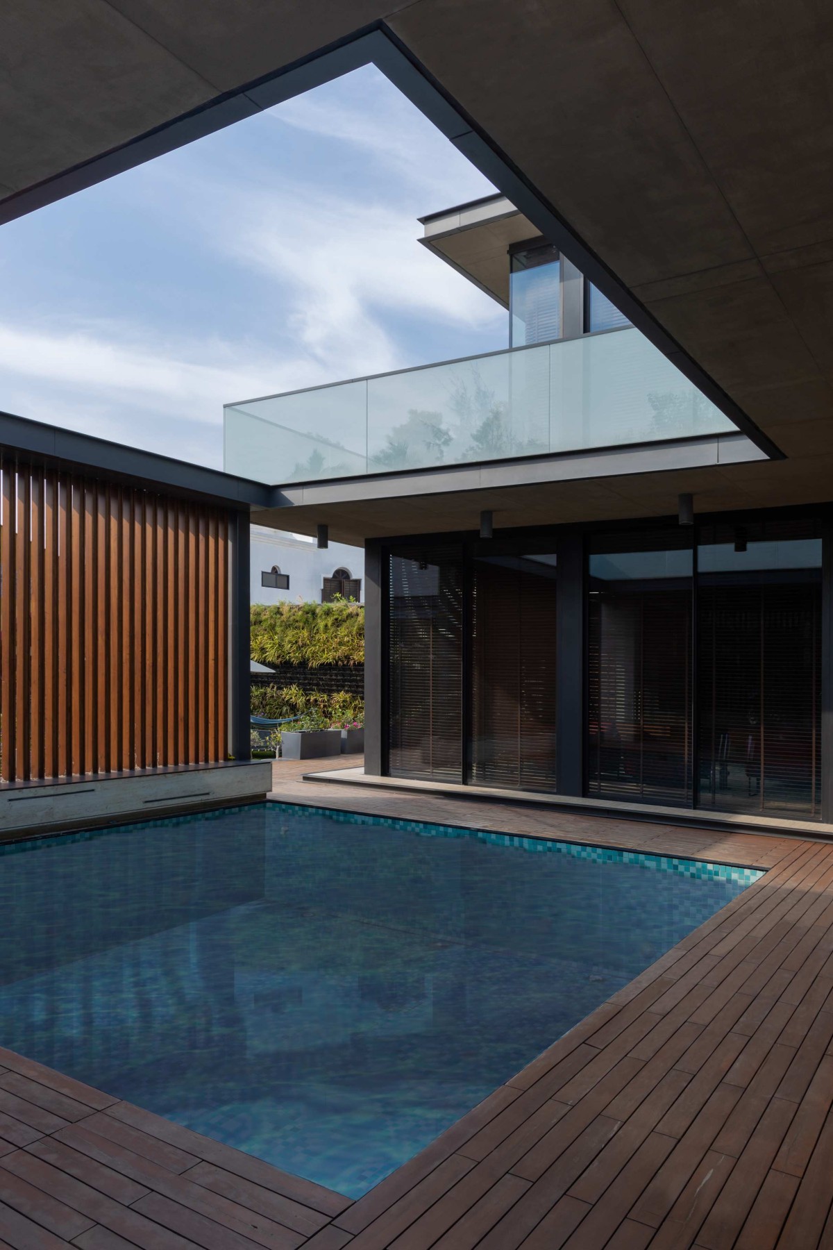 Swimming pool of The Annexe at Anand by INI Design Studio