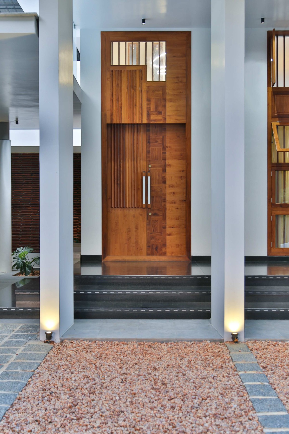Entrance of House of Volumes by PRAJC Design Consultants LLP