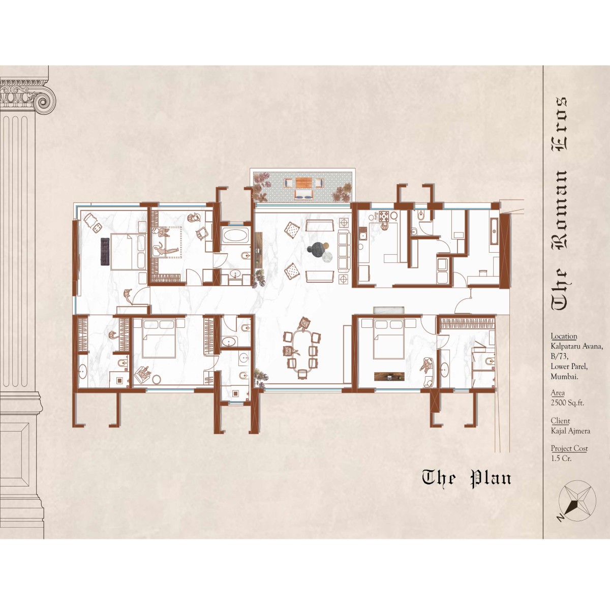 Plan of The Roman Eros by Space Karma