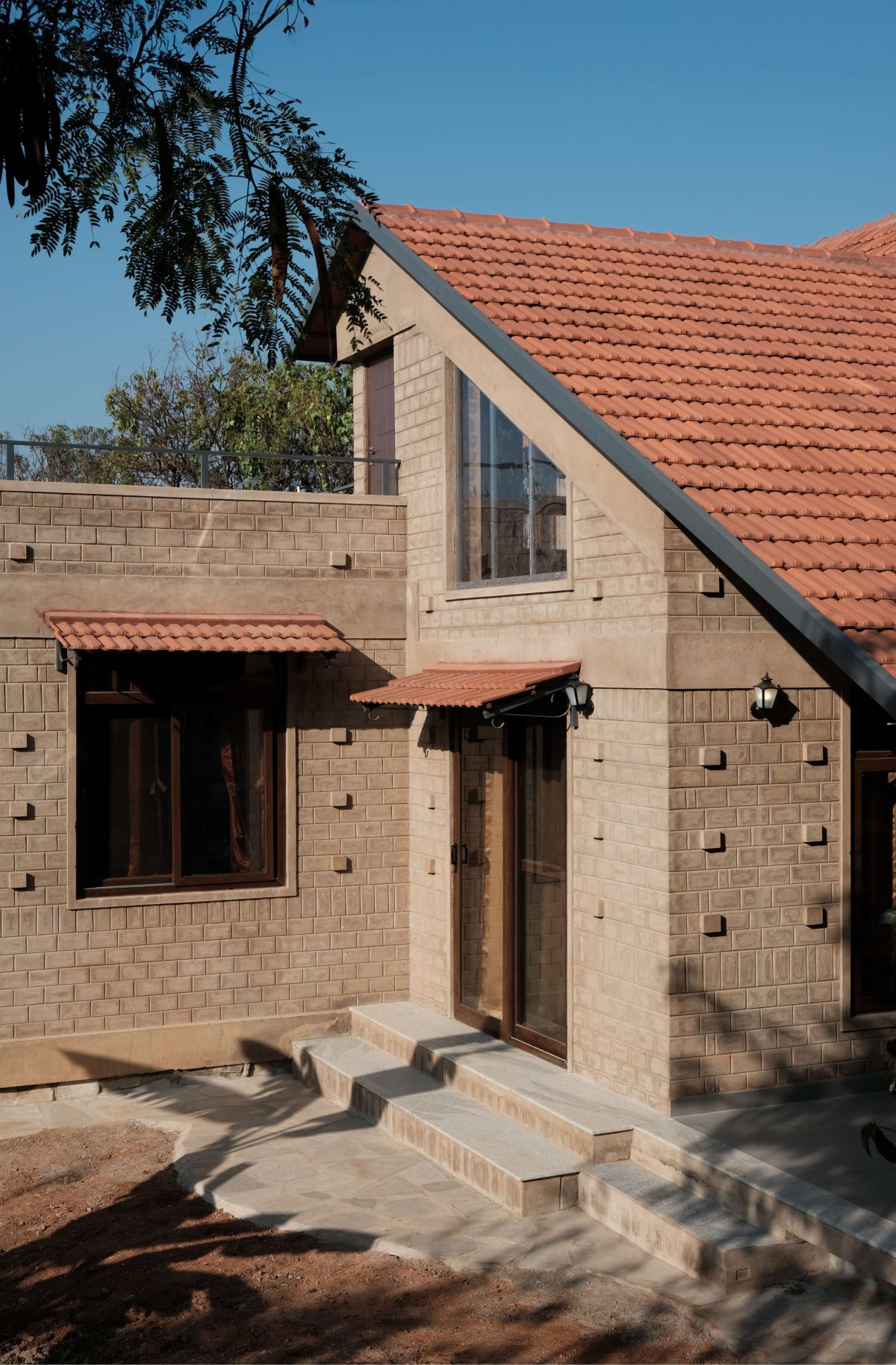 Exterior of Boulder House by HabitArt Architecture Studio