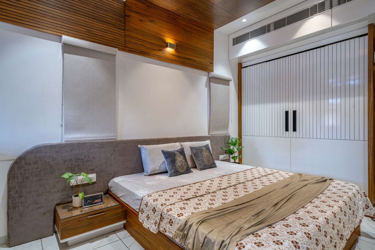 Master Bedroom of Avaradi House by Sense of Space Architecture Studio