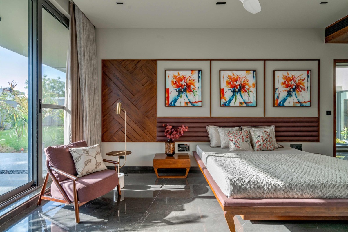 Guest Bedroom of Sanctum Villa by VPA Architects