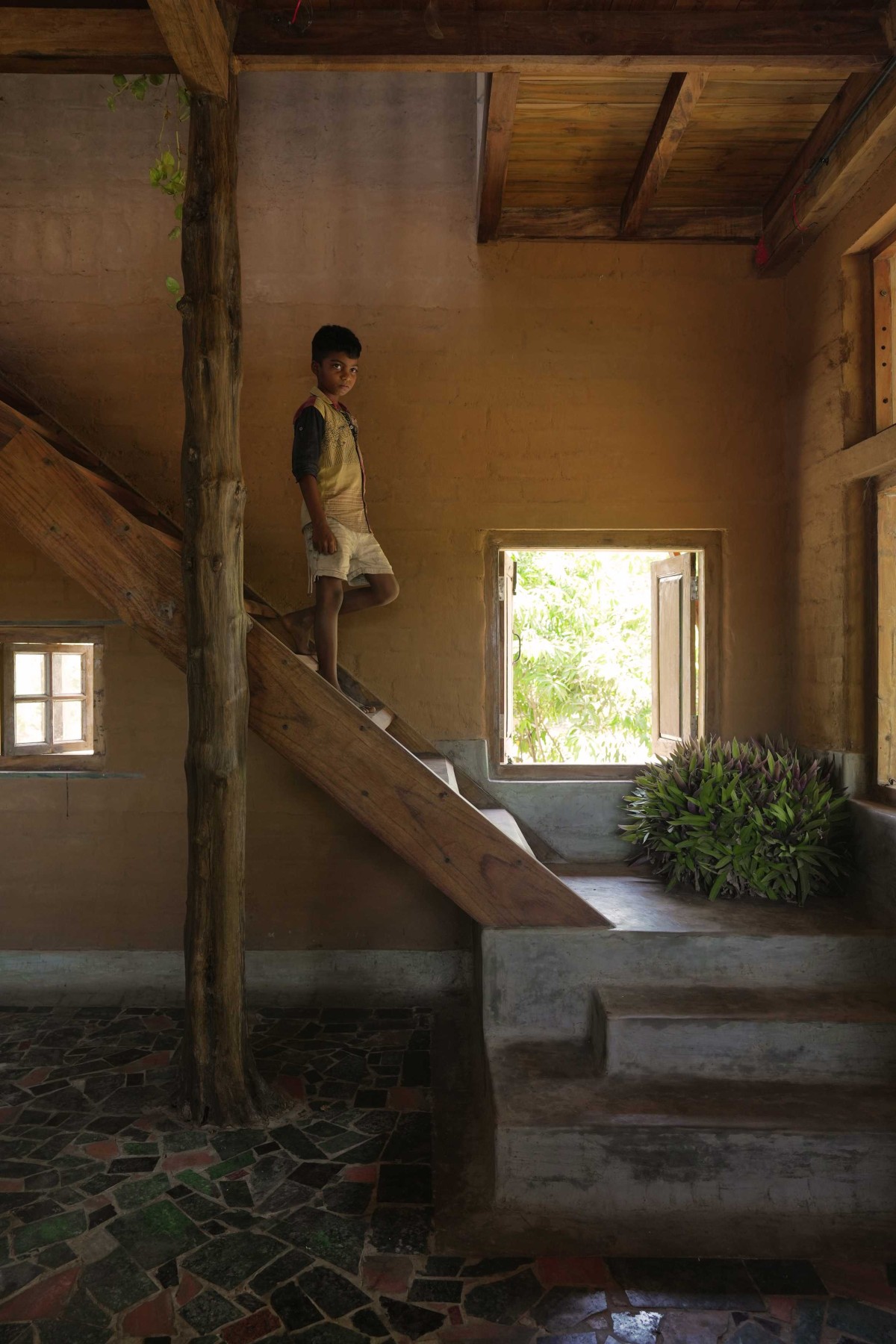 Staircase of House of Reclaimed Gold by Out Of The Box