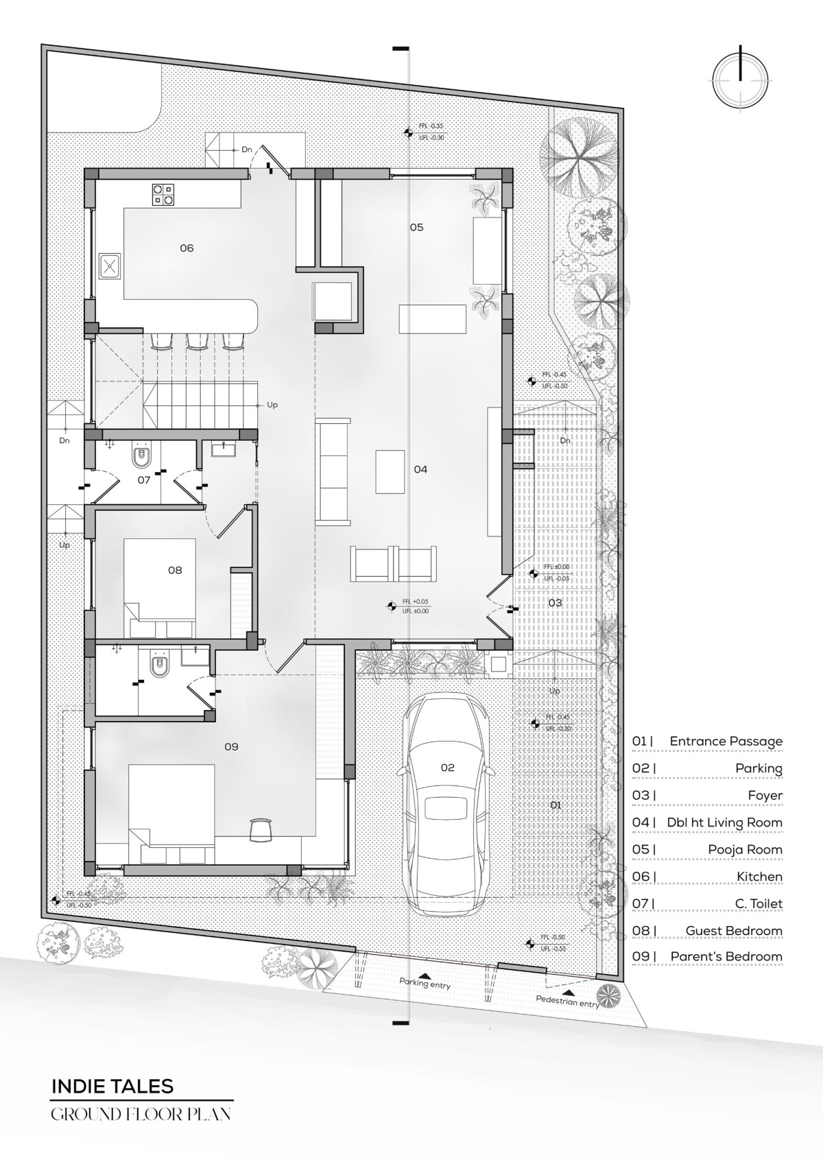 Ground Floor Plan of Indie Tales by House of Design Stories