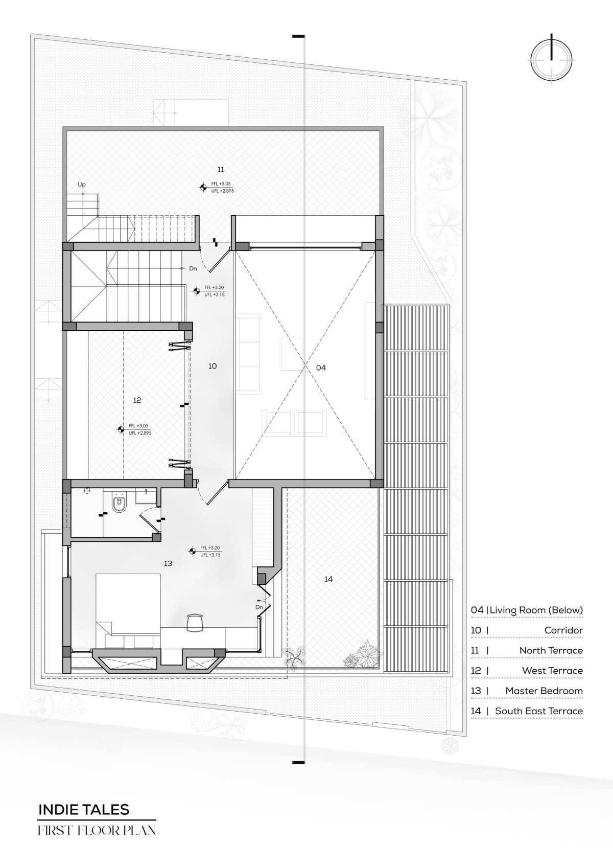 First Floor Plan of Indie Tales by House of Design Stories