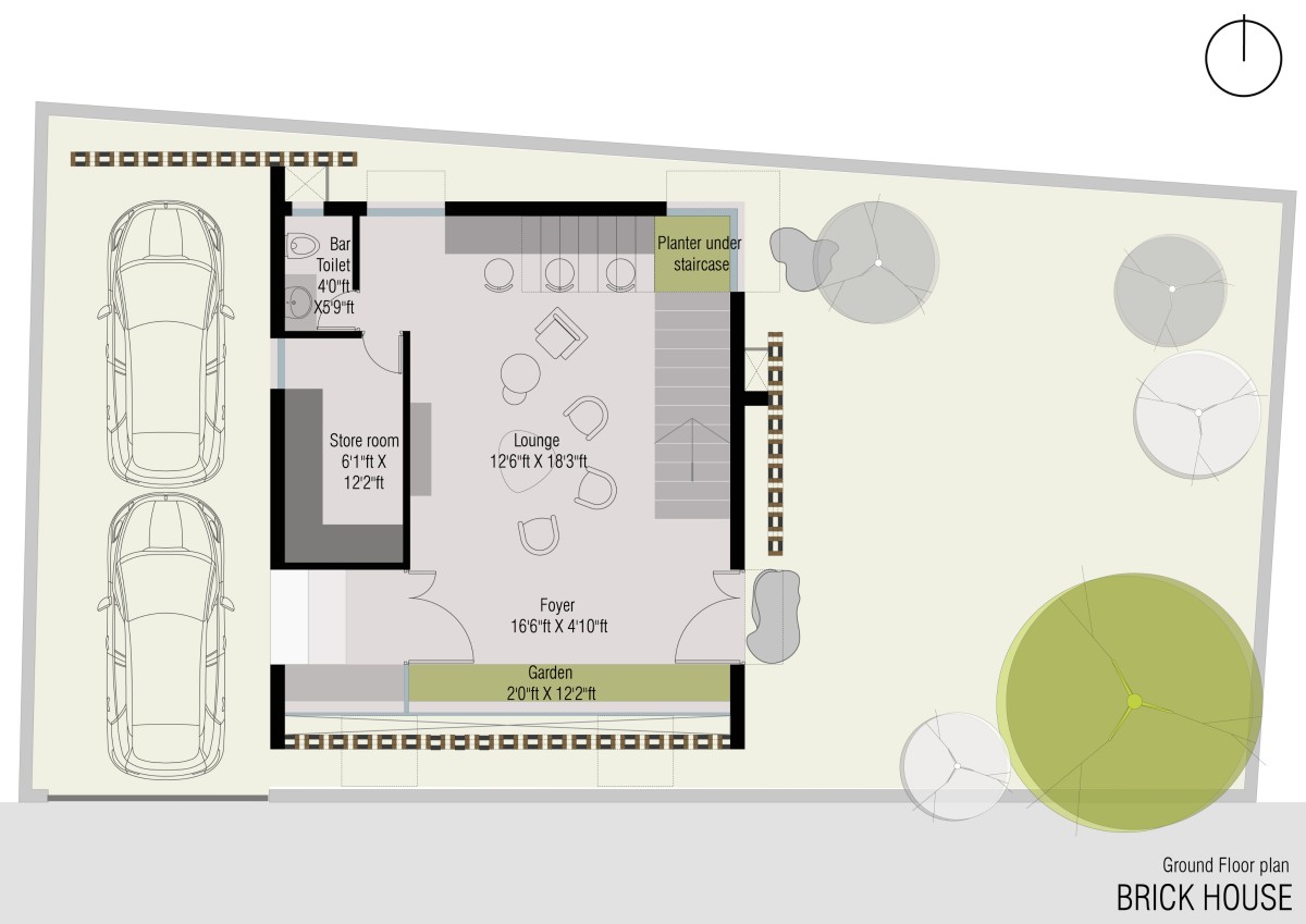 Ground Floor Plan of The Brick House by ShoulderTap