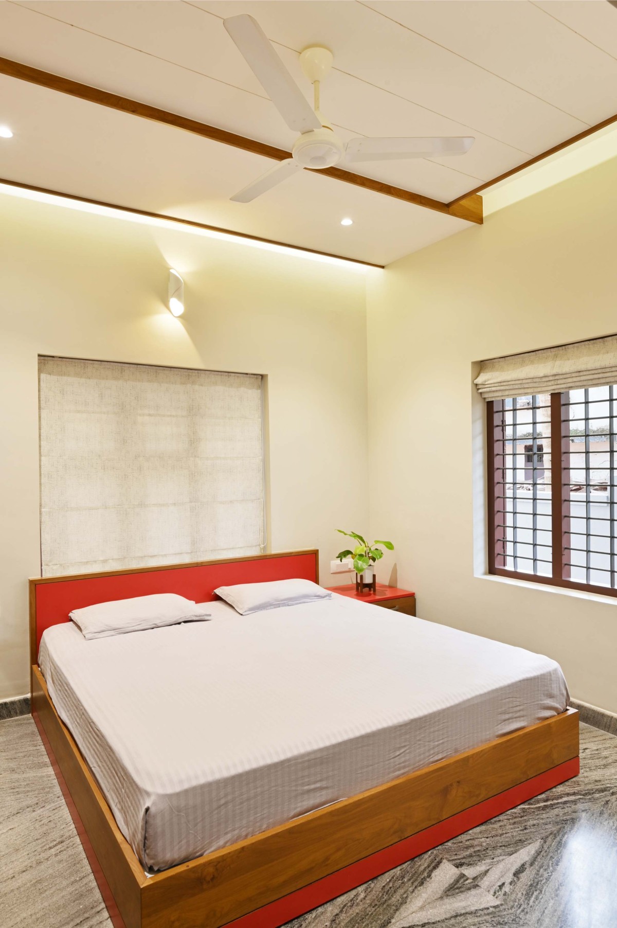 Bedroom 5 of Brick Screen House by HONEYCOMB Architects