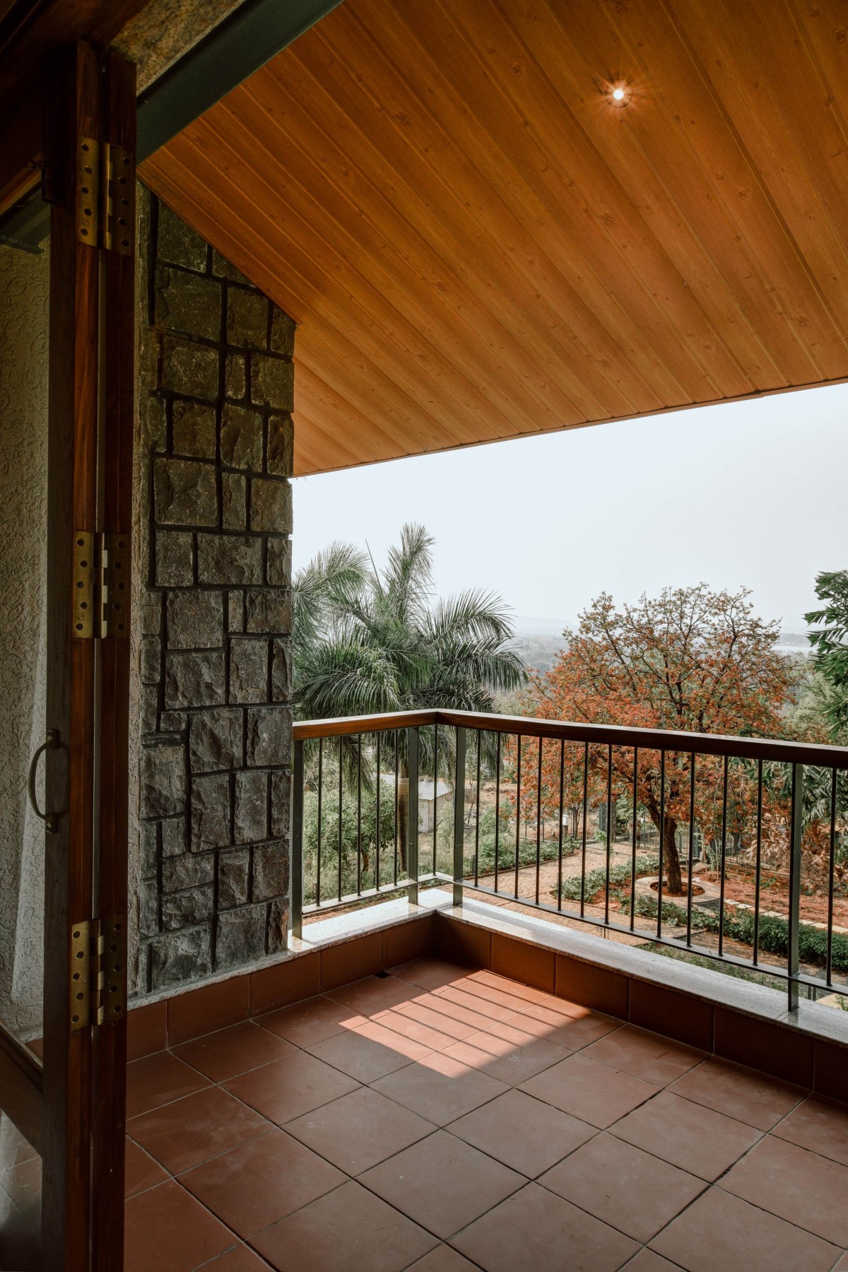 Balcony of The Orchard House by Ipsa Design Consultants