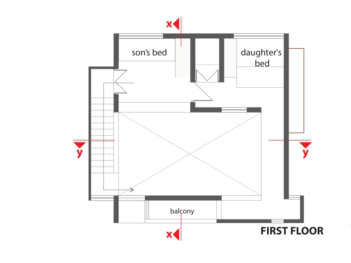 First floor of A Home Leftover by Ego Design Studio