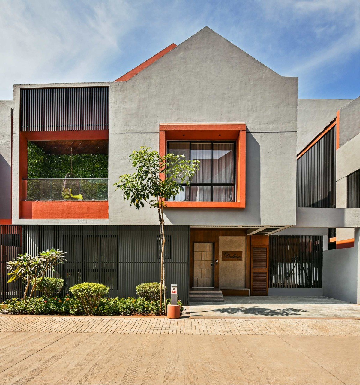 Exterior view of The Second Home_ Vapi Villa by Icon Projects Inspace Pvt Ltd