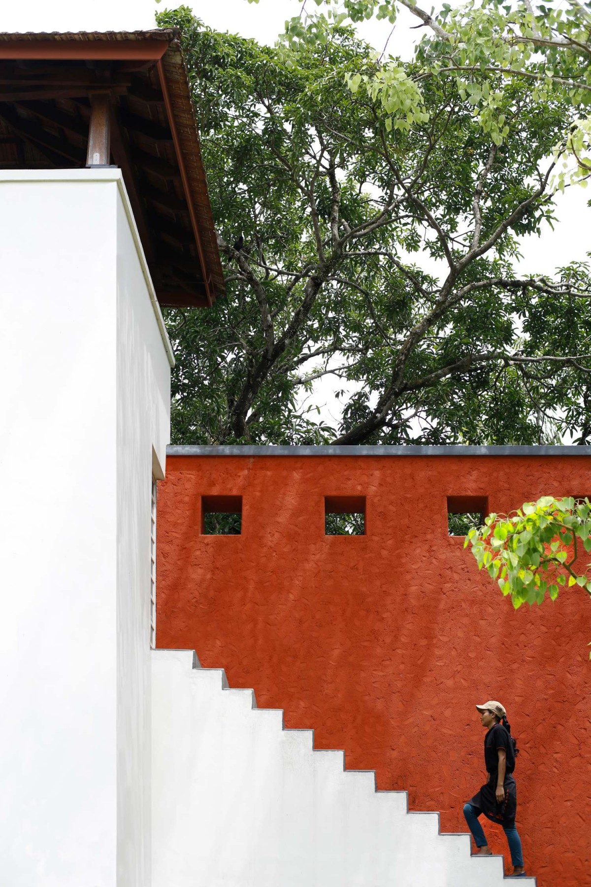 External Staircase of Baymass Lake House by Karl Damschen & Meister Varma Architects