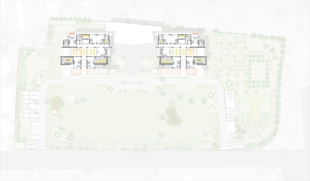 First Floor Plan of Narola Villa by Essteam Design Services LLP