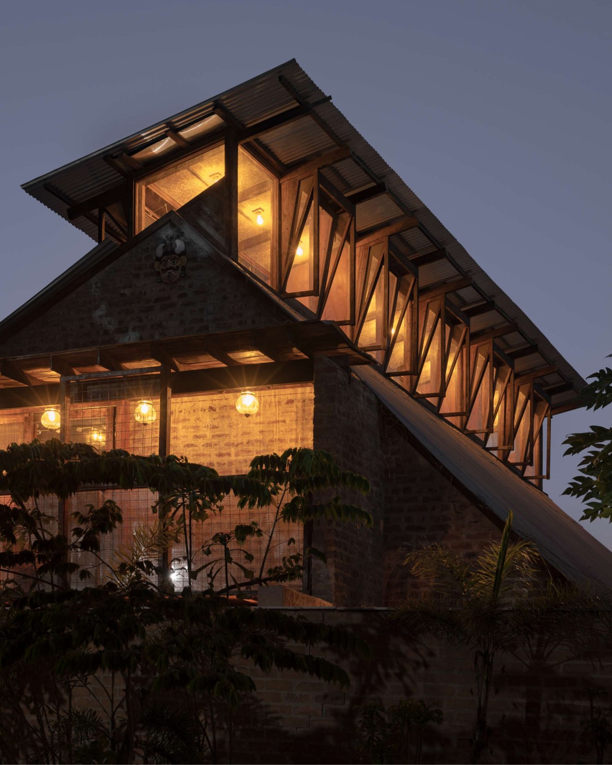 Dusk light exterior view of Pott House by Kiron Cheerla Architecture Design