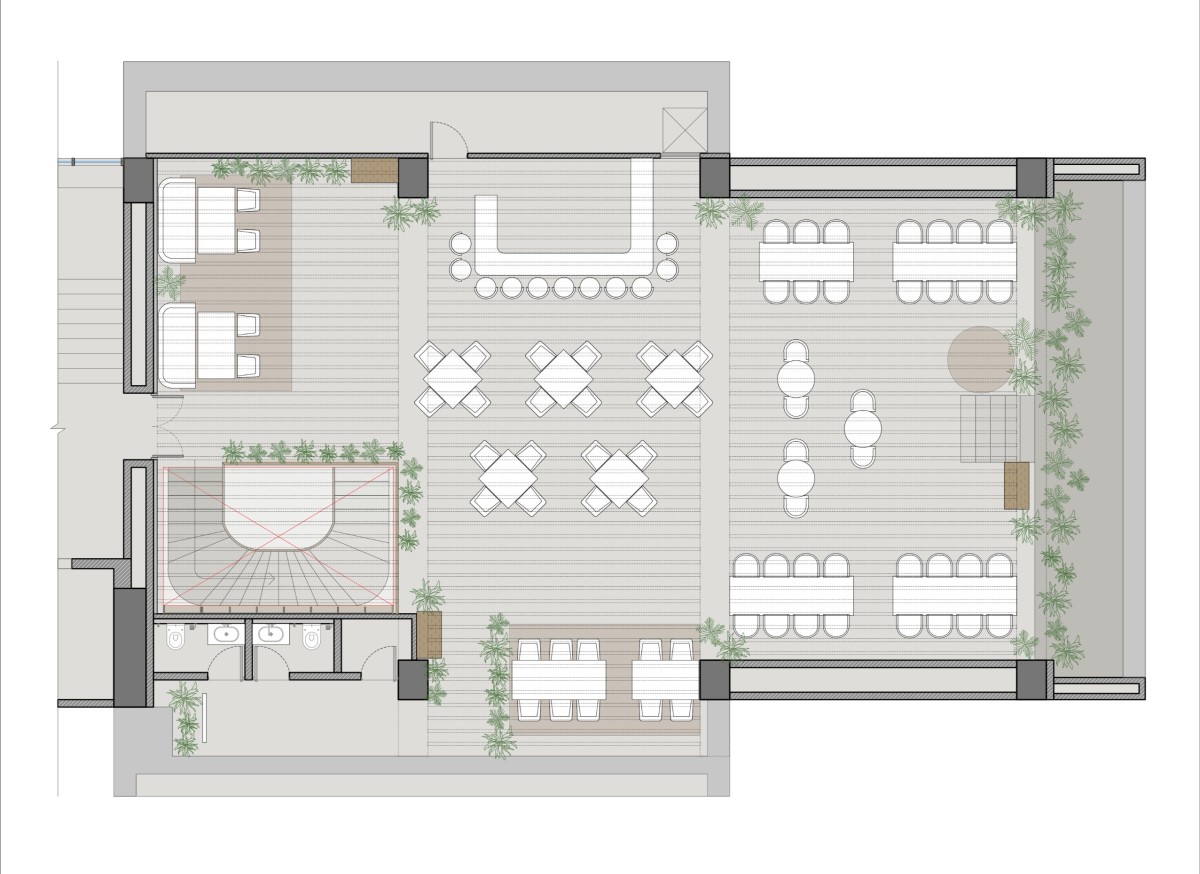 Top level layout of Ava by Ruchi Jani Architects