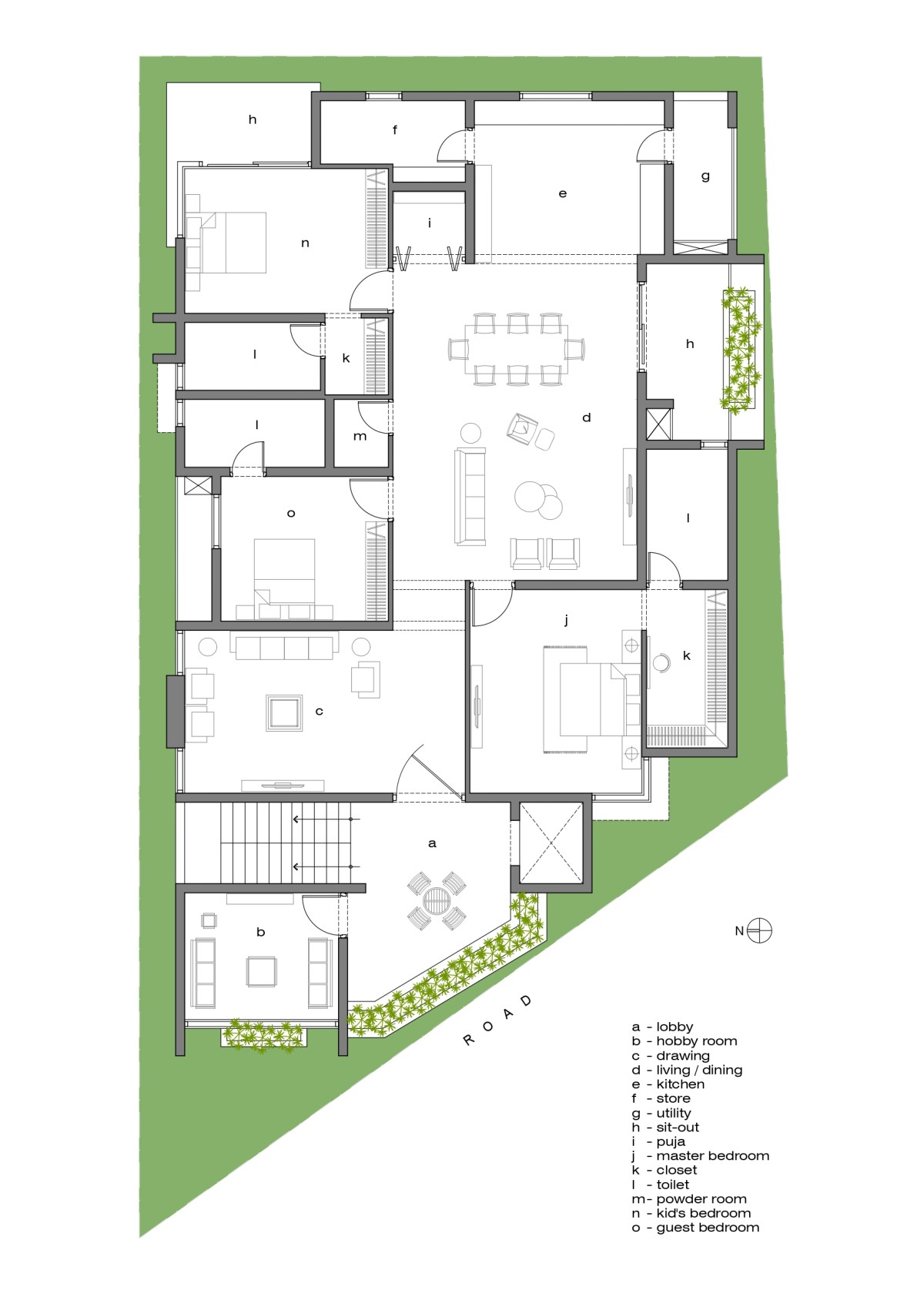 Floor Plan of Nesta by Studio Hiraya