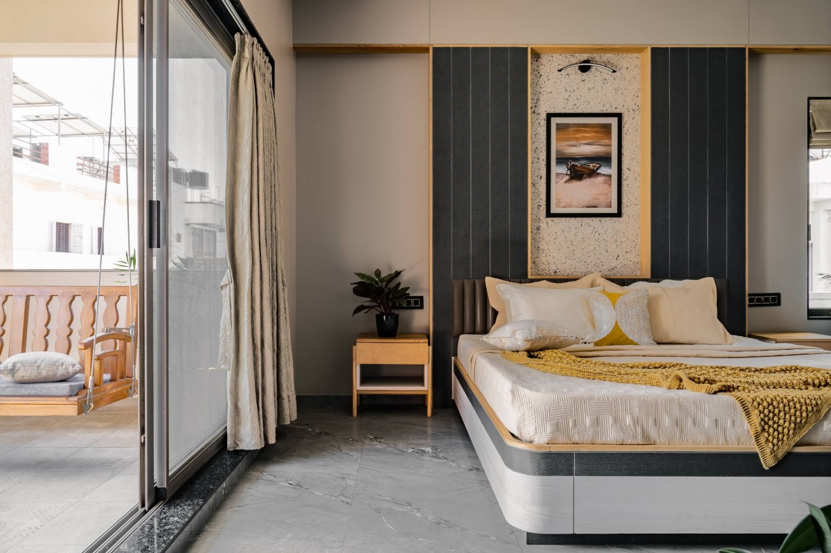 Master Bedroom of Osho House by Dinterplay Architects