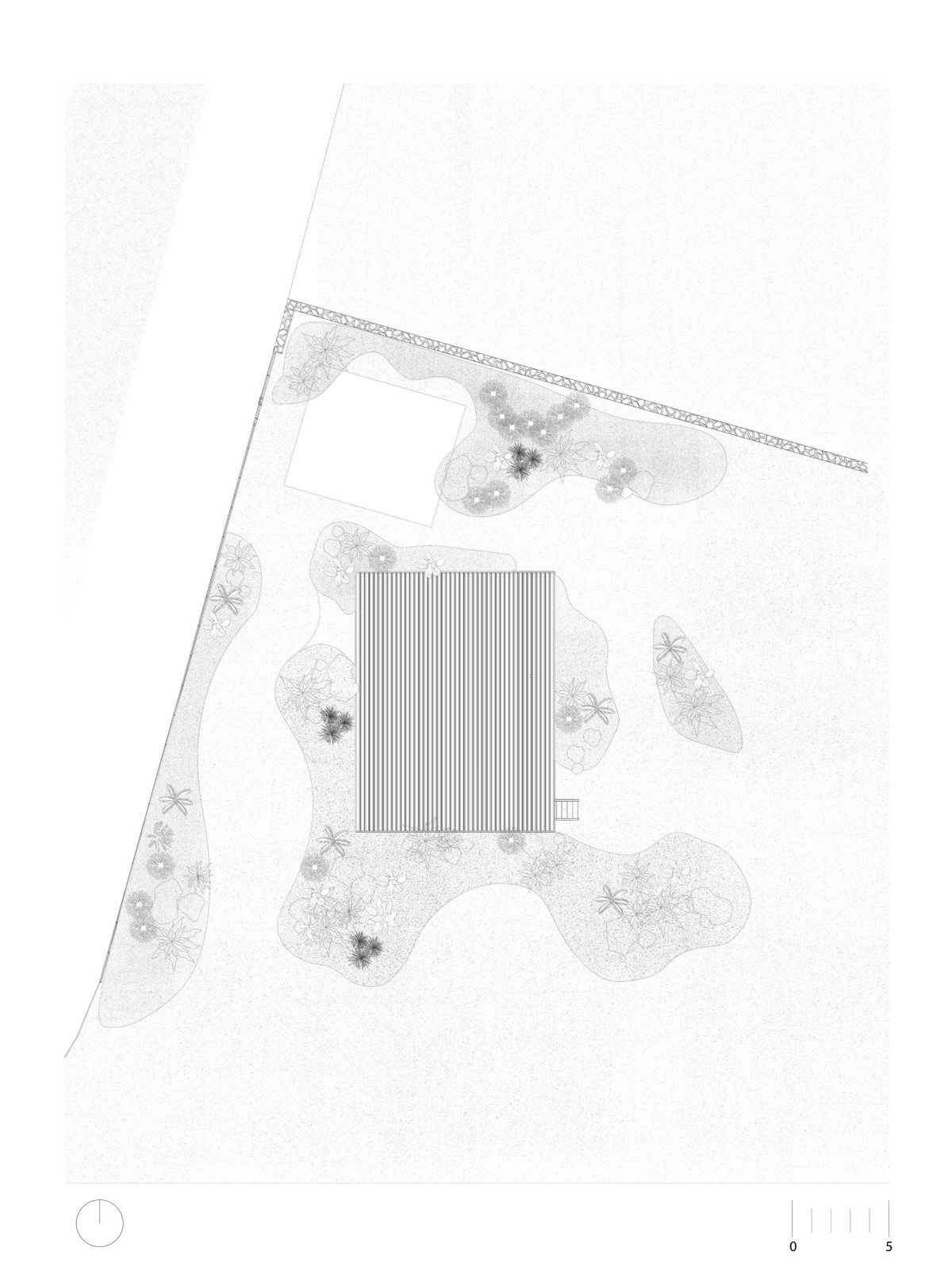 Site Plan of Tiny House by Weber Arquitectos