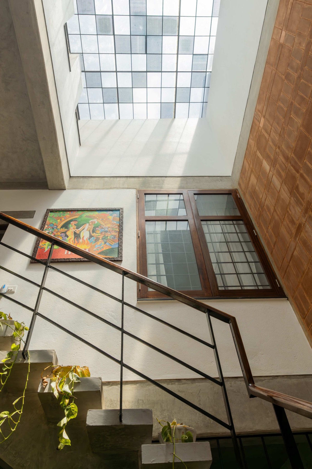 Staircase of Latchiya Illam by RP Architects