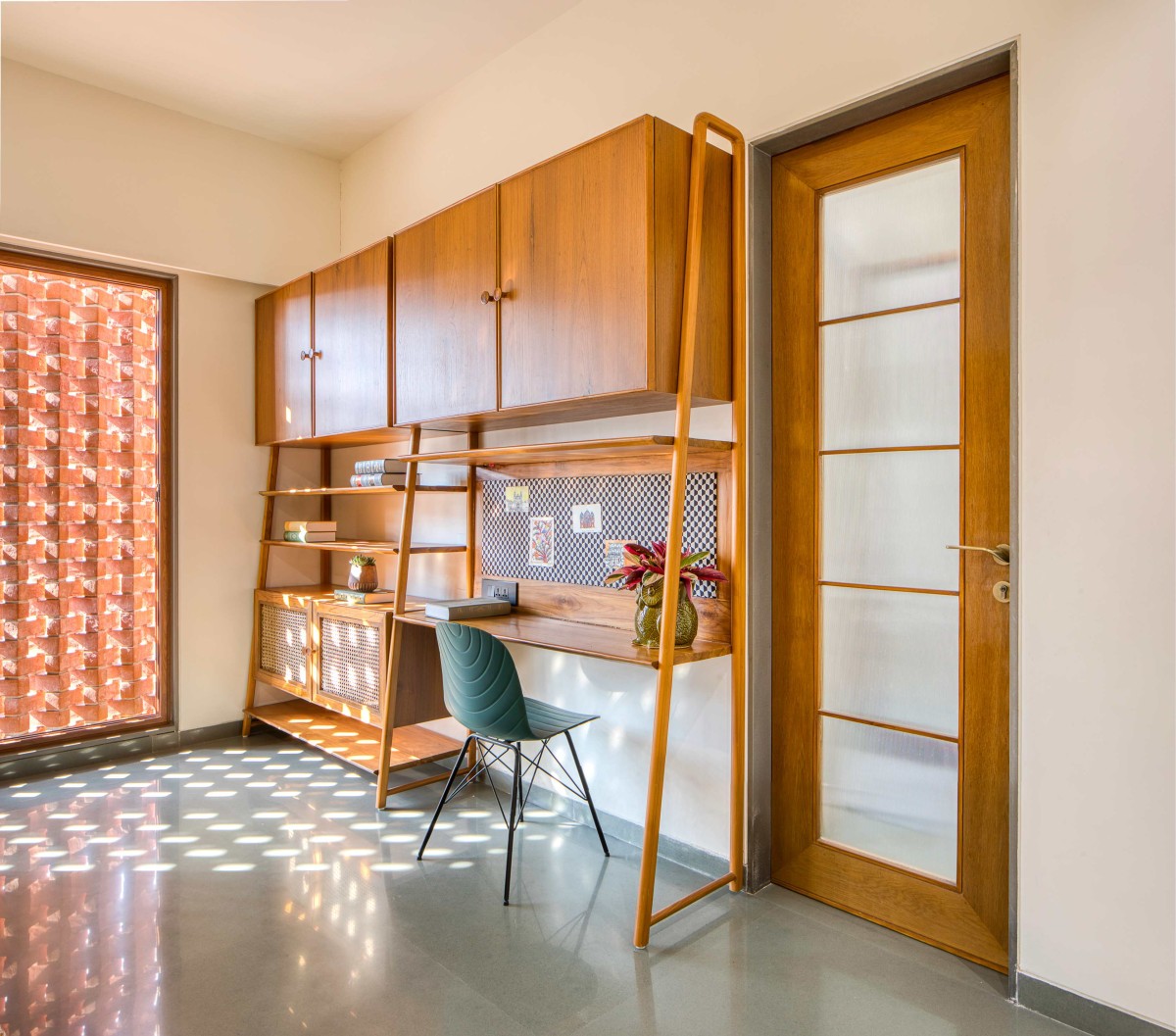 Master Bedroom of Brick Screen House by MS Design Studio