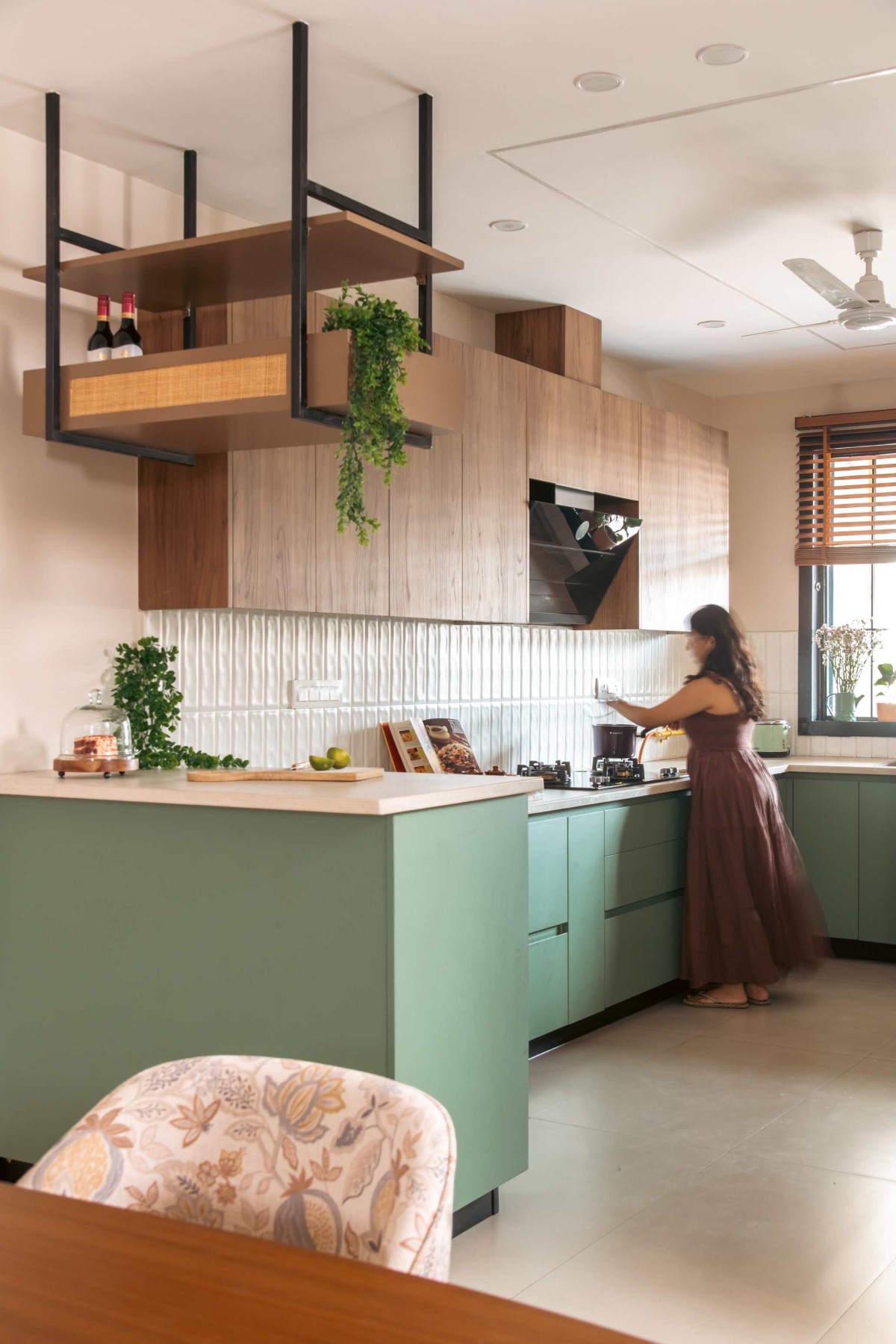 Kitchen of The Tan Door House by House of Quimera