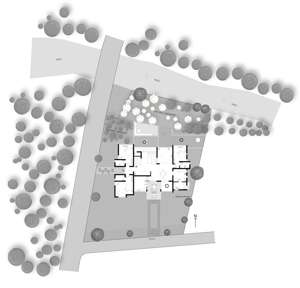 Site Plan of Tete a Tete by Nestcraft Architecture