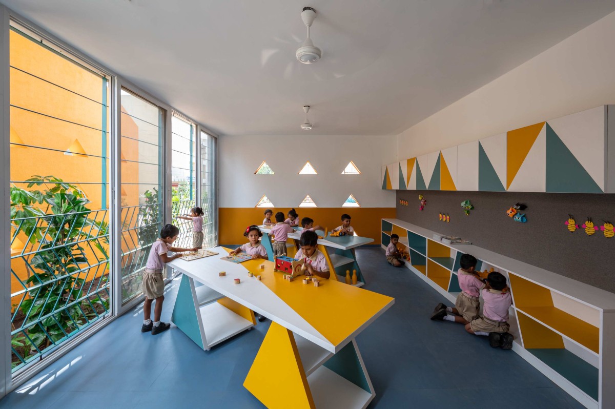 Interior of KLE Sanskruti Pre-Primary School by Shreyas Patil Architects