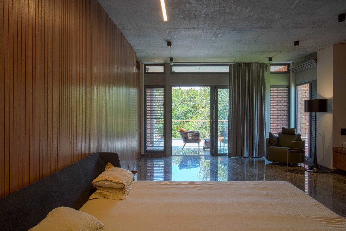 Master Bedroom of K & Y Residences by Groundwork Architecture