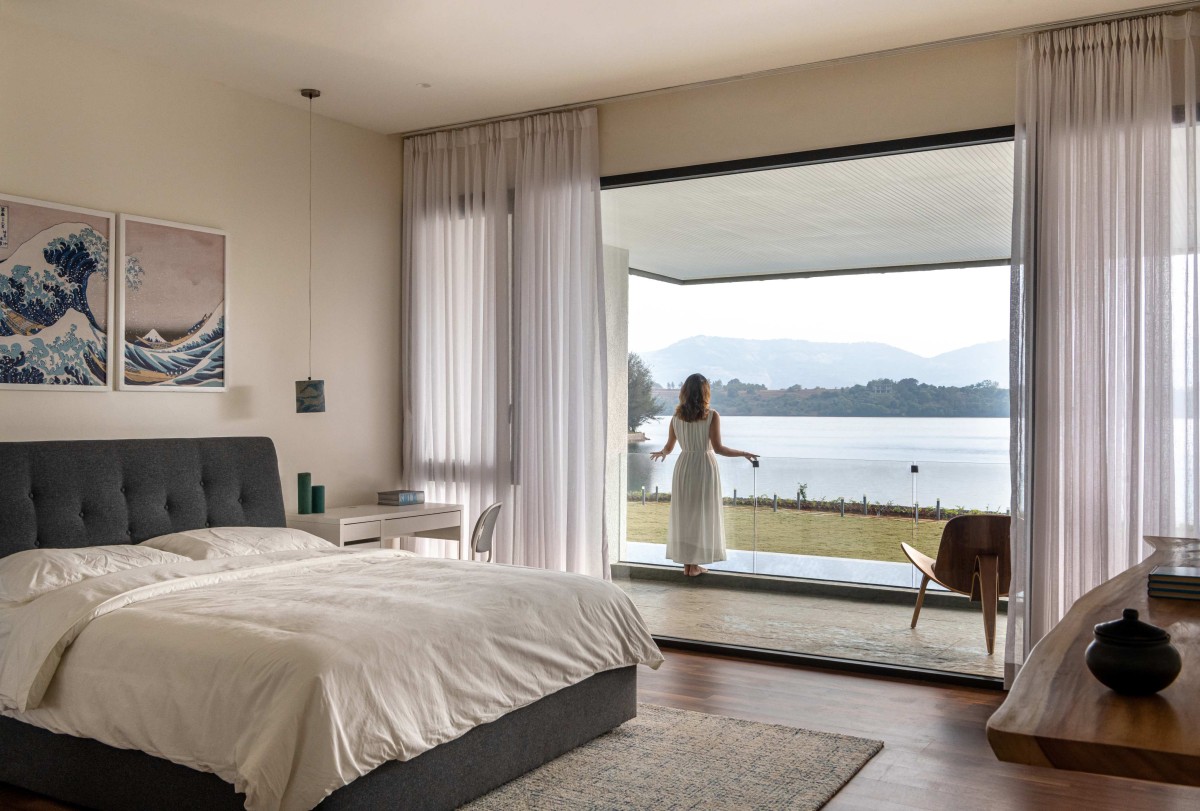 Bedroom of House by the Lake by Kaviar Collaborative