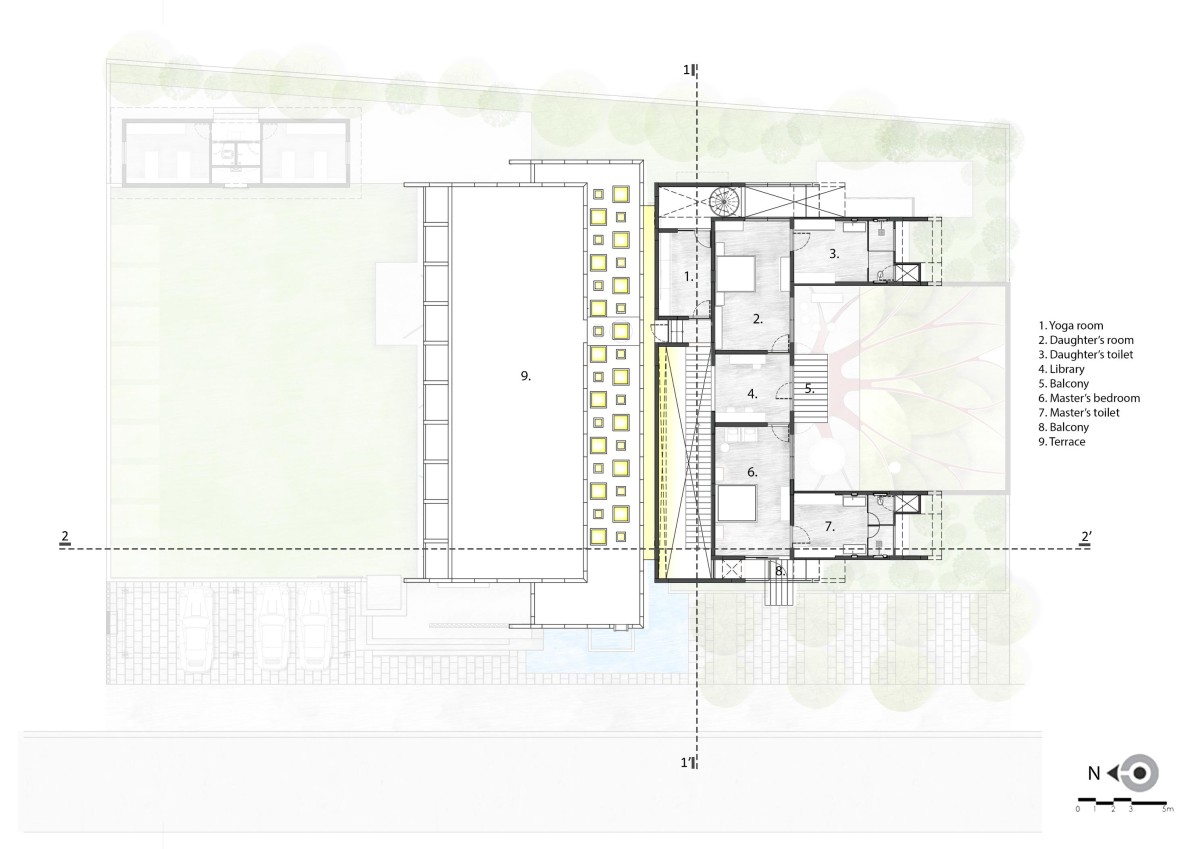 First Floor Plan of Svasti by Essteam Design Services LLP