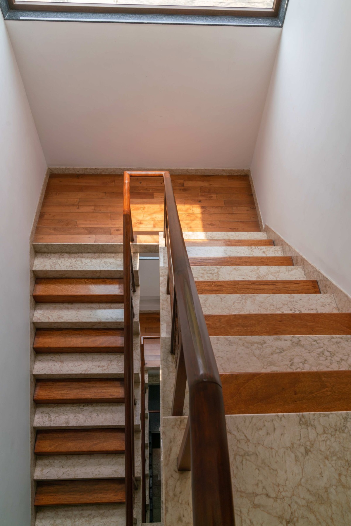 Staircase of Stack House by Vishwakarma Design Studio