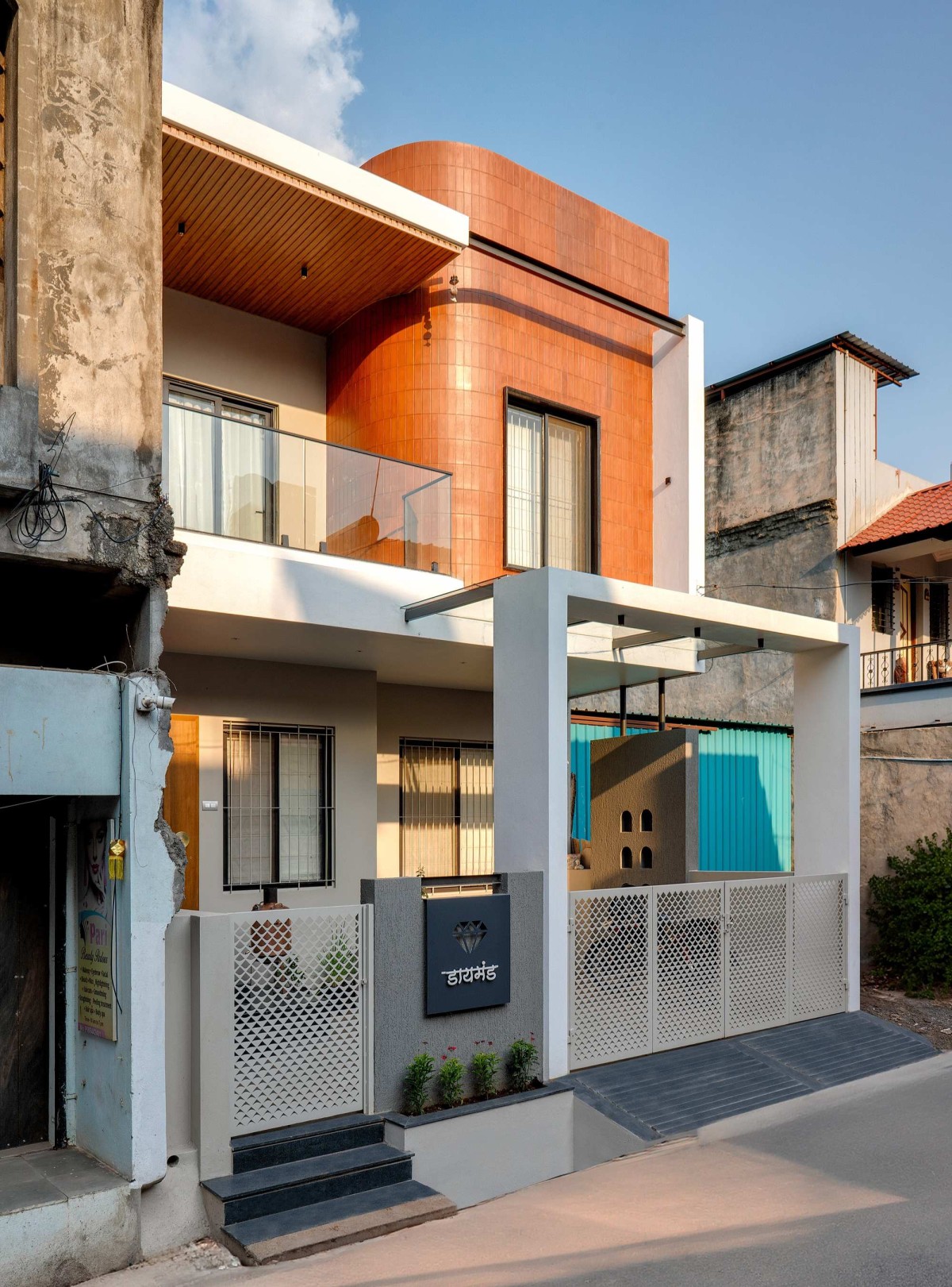 Exterior view of 22X110 House by Vishwakarma