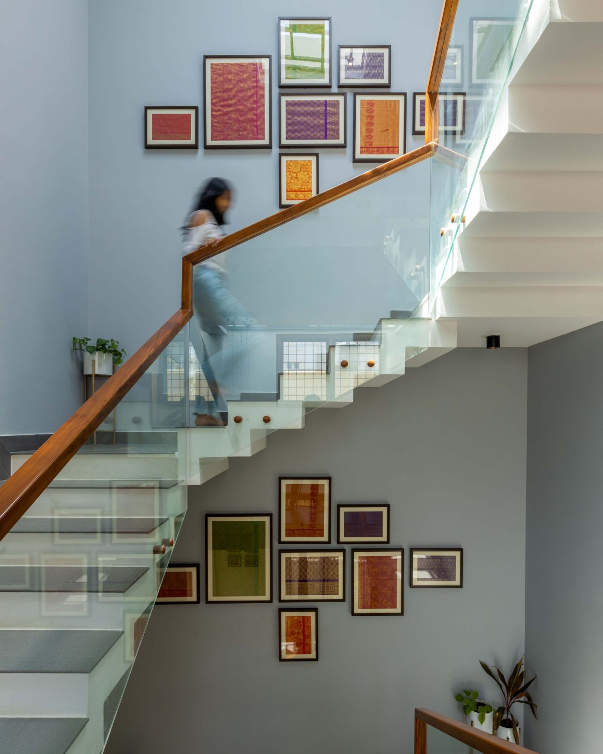 Staircase of House of Bare Walls by Bare Wall Studio