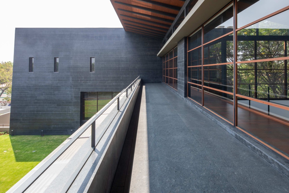 Balcony of Black Bastion House by SPASM Design Architects