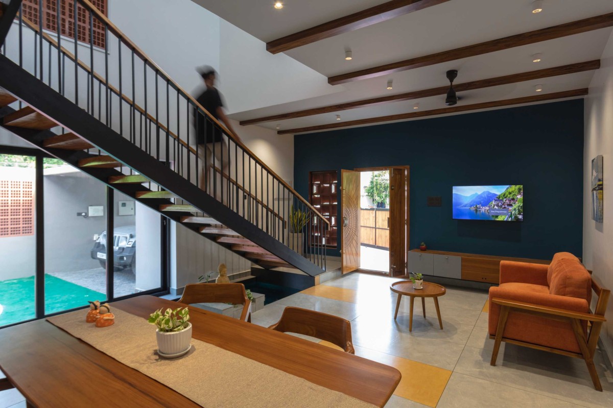 Living and Dining of Advitiya by Coax Architecture Studio