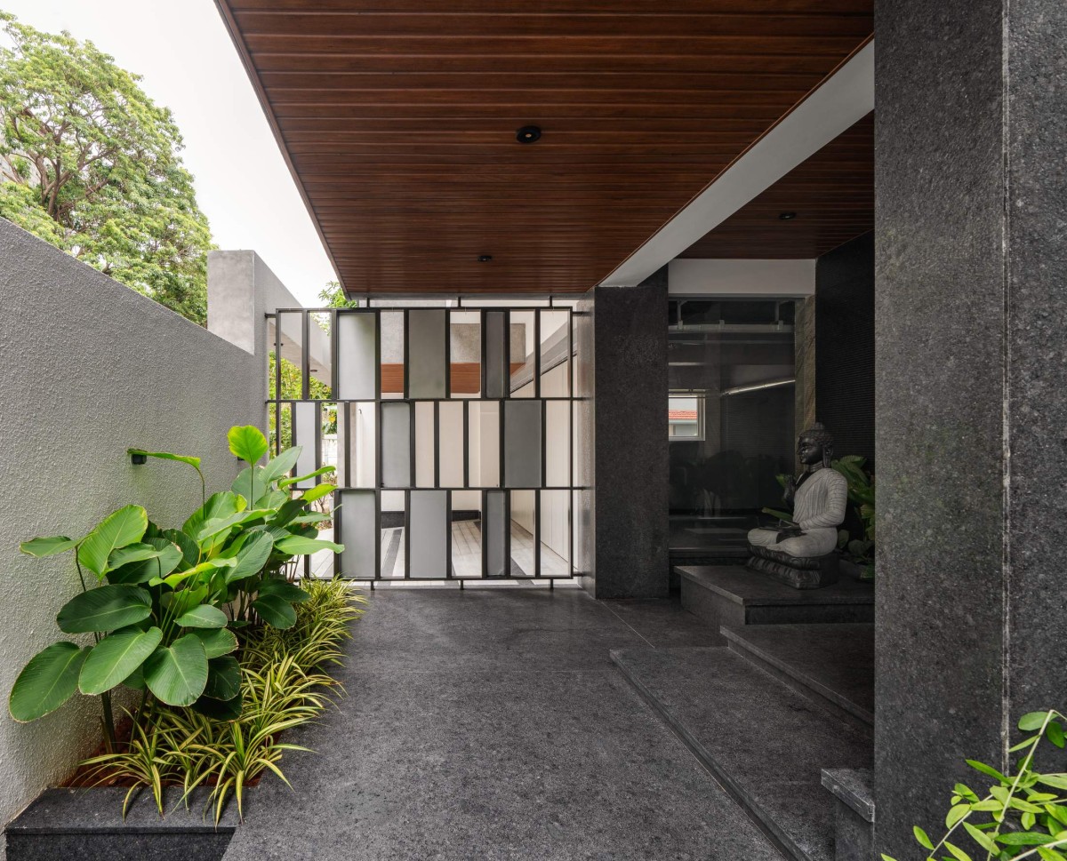 Entrance of S145 House by The InsideOut Studio