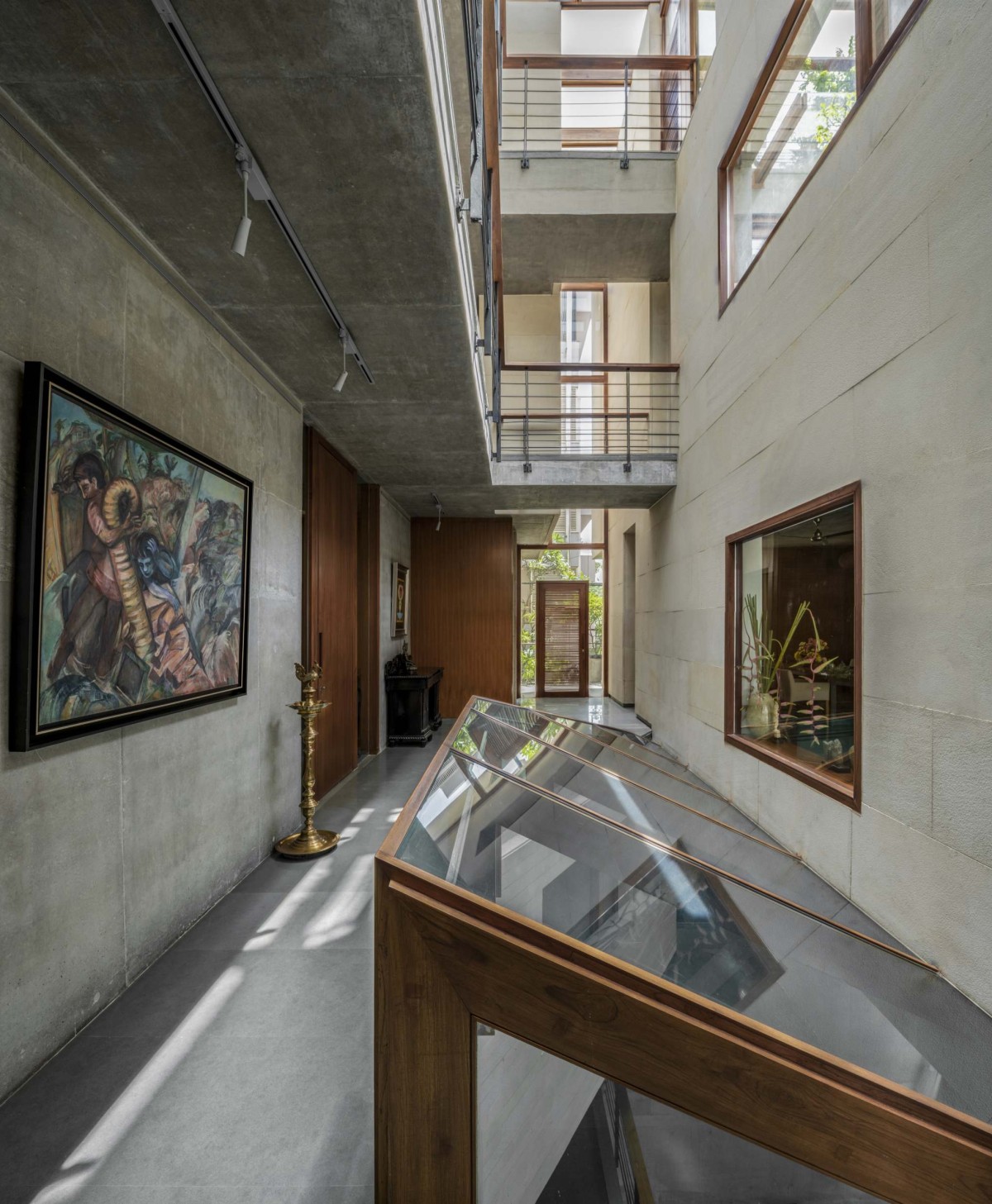 Corridor of House of Voids by Malik Architecture