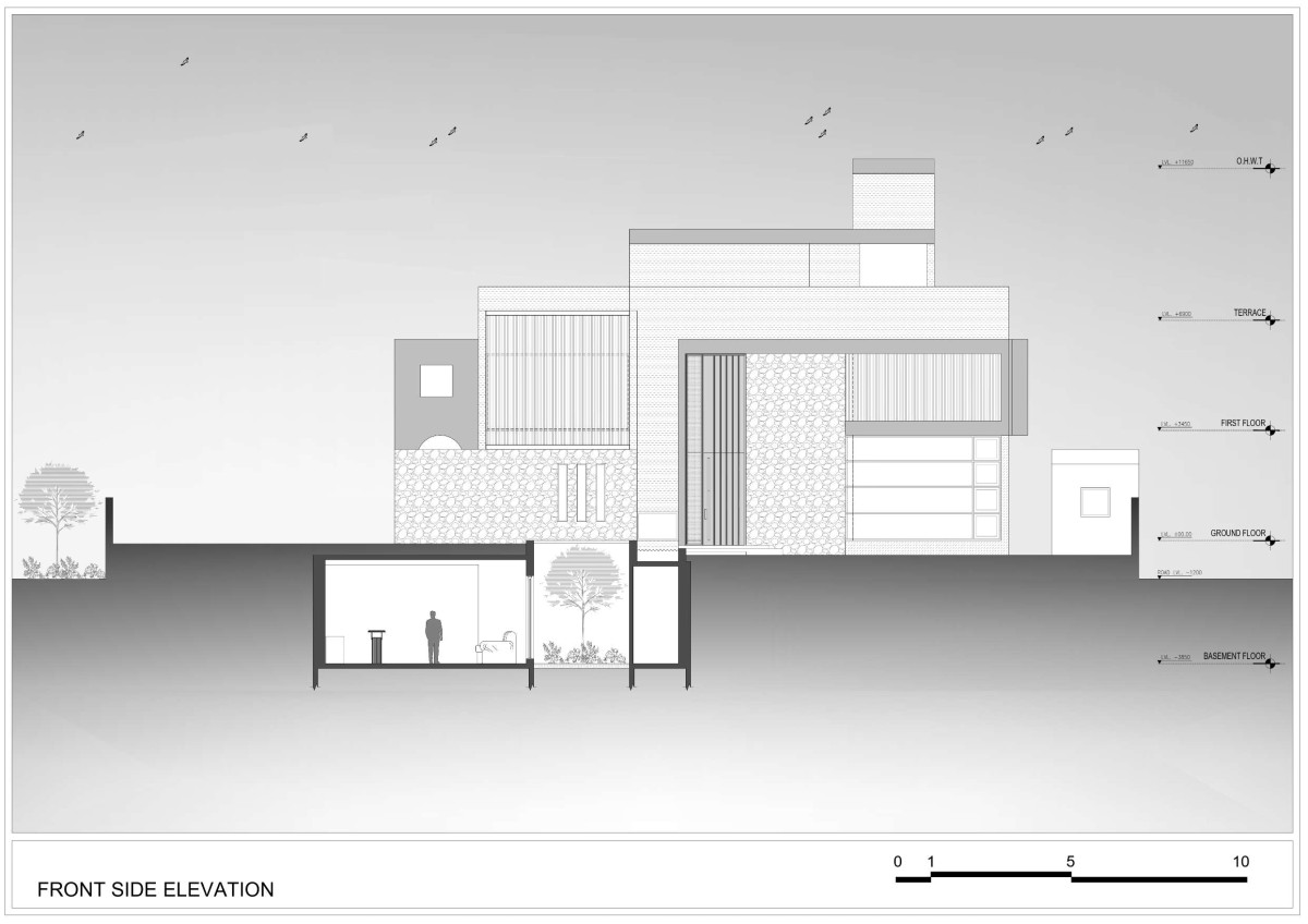 Front Elevation of Sukhmangal by Hitesh Mistry & Associates