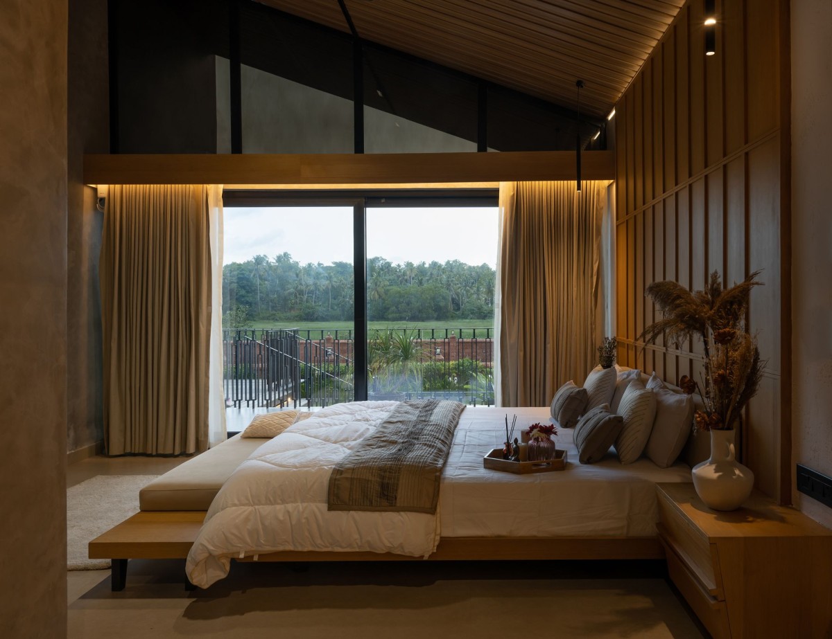 Bedroom of Monsoon In Farm House by i2a Architects Studio