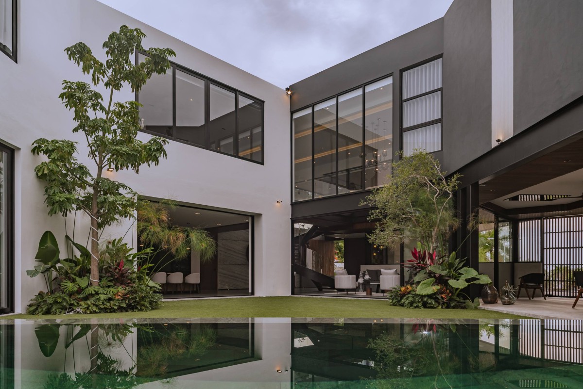 Rear facade view of Harmonie by Edgar Fuentes Arquitectura