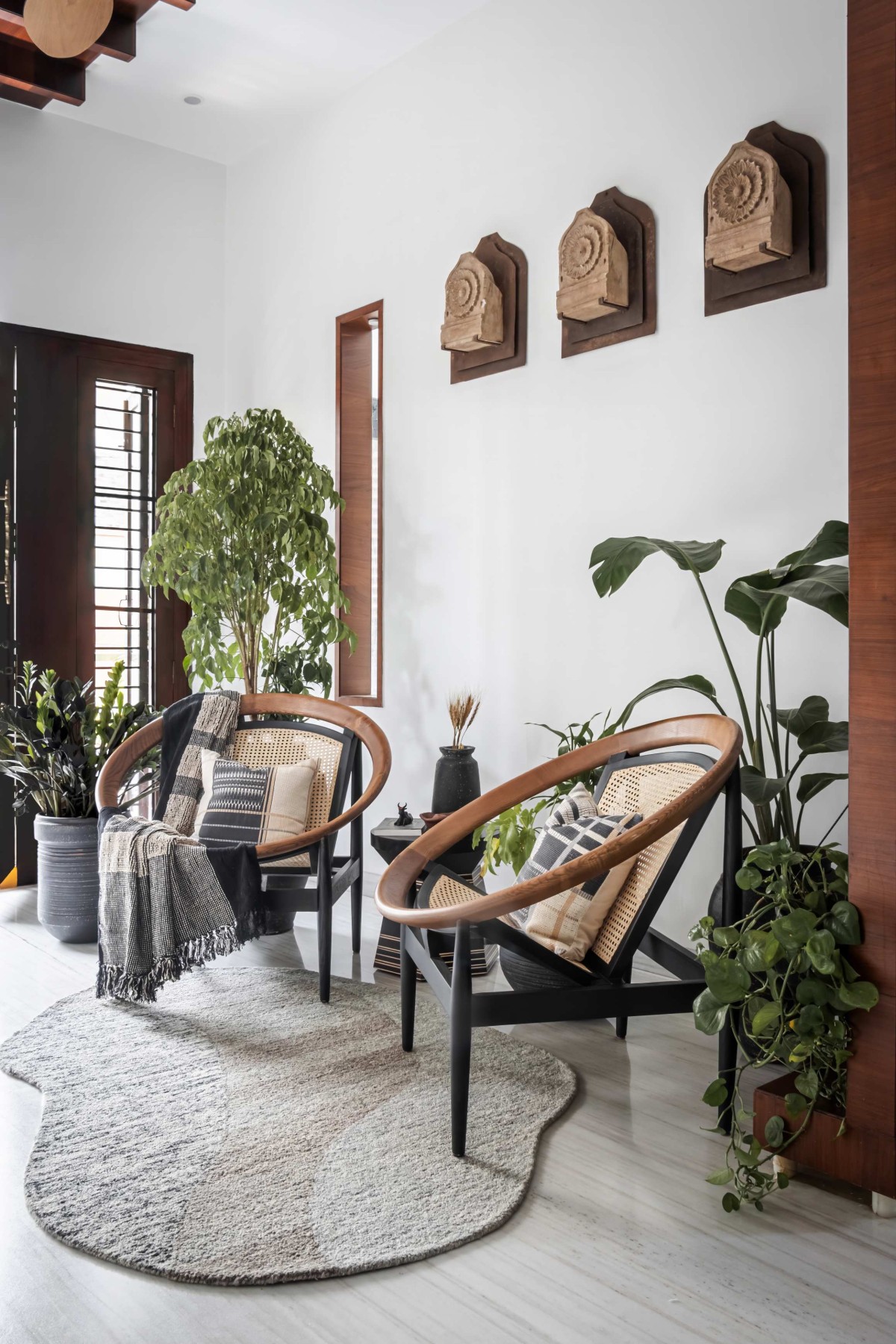 Foyer of Nandi-Aalayam by Madhuri Reddy Architects